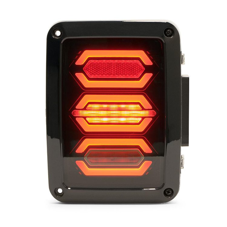 Octagon LED Tail Lights for 2007-2018 Jeep Wrangler JK