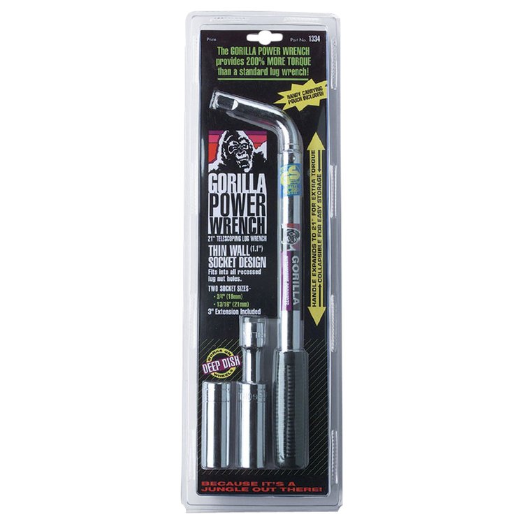 1334 Power Wrench, Thin Wall w/ Extension, 3/4" & 13/16"