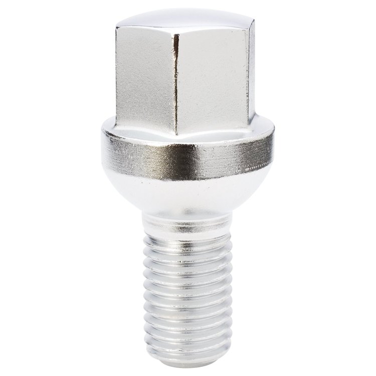 18176 Lug Bolt, Ball Seat R12, 17 mm, 12 mm x 1.50, Chrome, 20 mm