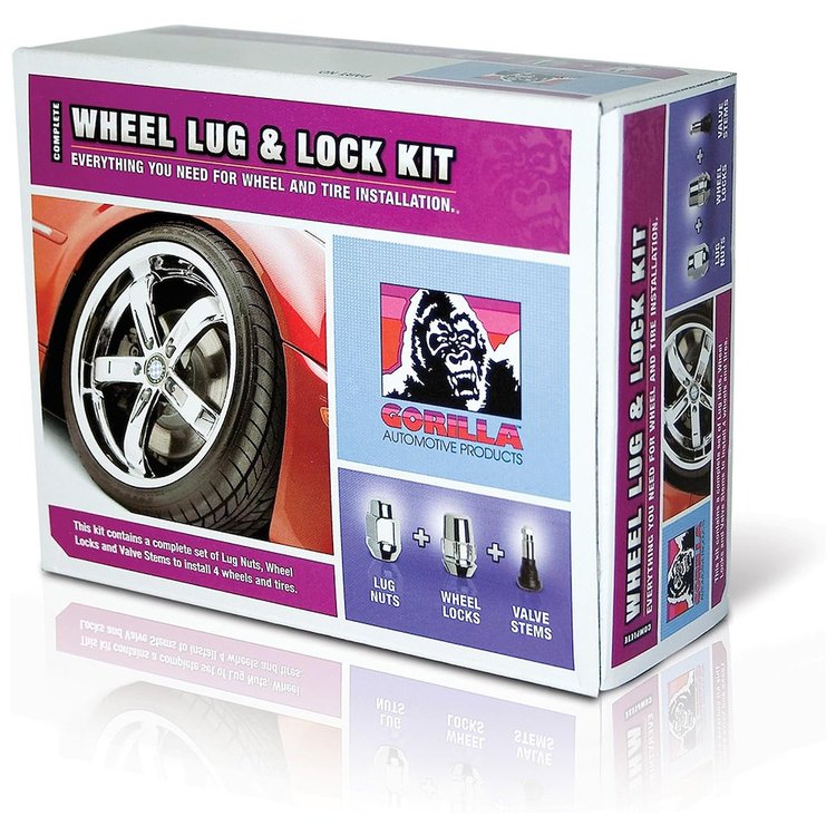 40923 5-Lug Bulge OE 3/4" 12 mm x 1.25 Wheel Installation Kit, Zinc