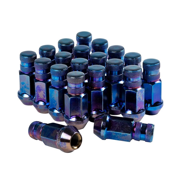 45138BT Forged Closed-Lug Kit, 3/4" 12 mm x 1.50, Blue Titanium