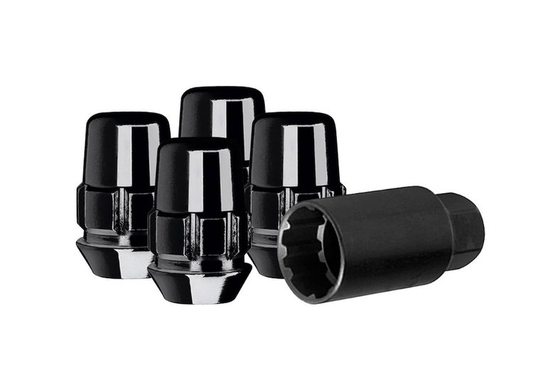 71631NBC Gorilla Lock Acorn Wheel Lock, 12 mm x 1.50, Black