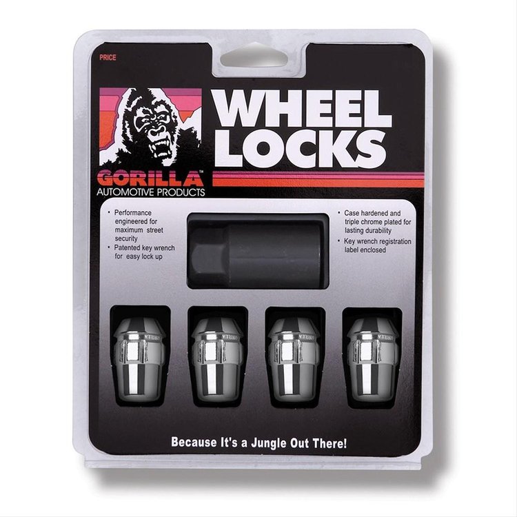 71671N Gorilla Lock Acorn Wheel Lock, 7/16, Chrome