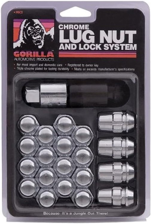 71743 5-Lug Acorn 13/16" 14 mm x 1.50 Wheel Installation Kit, Chrome