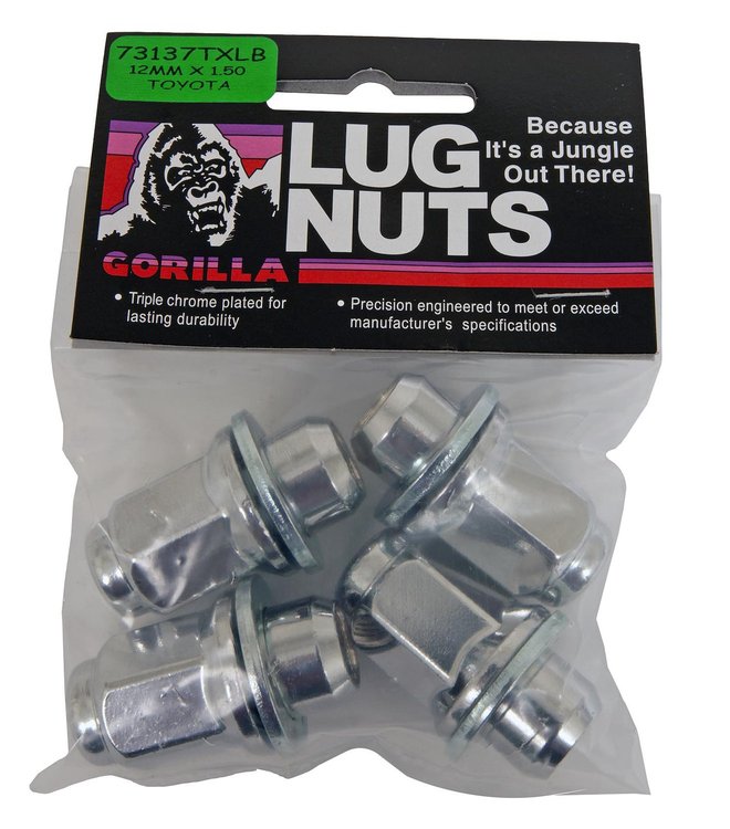 73137TXLB Toyota Mag XL-Lug, 13/16" 12 mm x 1.50, Chrome