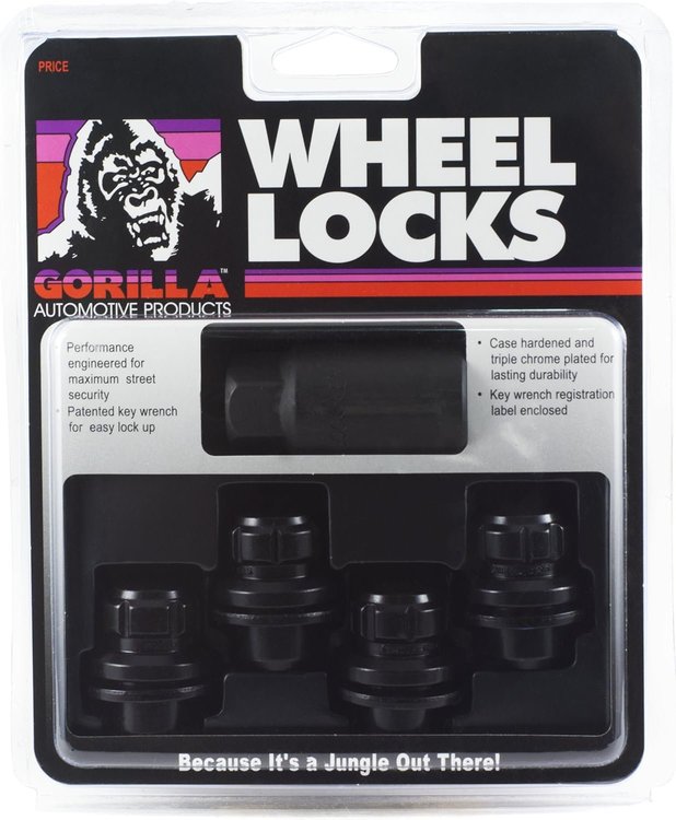 73621NSBC Gorilla Lock Wheel Lock, Nissan Mag, 12 mm x 1.25, Black