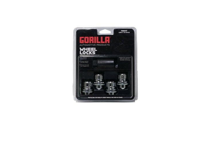 73631T Gorilla Lock Wheel Lock, Toyota Mag, 12 mm x 1.50, Chrome