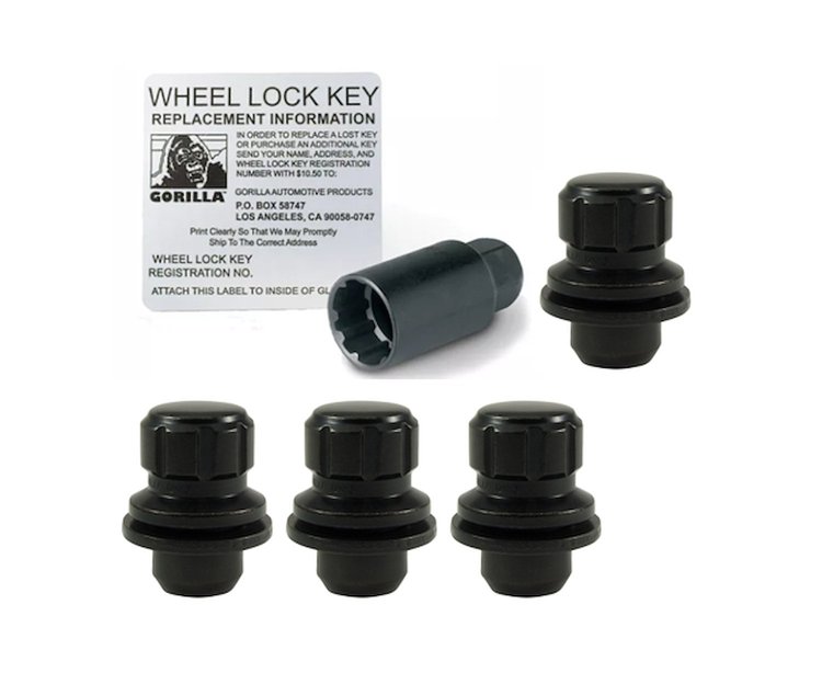 73631TBC Gorilla Lock Wheel Lock, Toyota Mag, 12 mm x 1.50, Black
