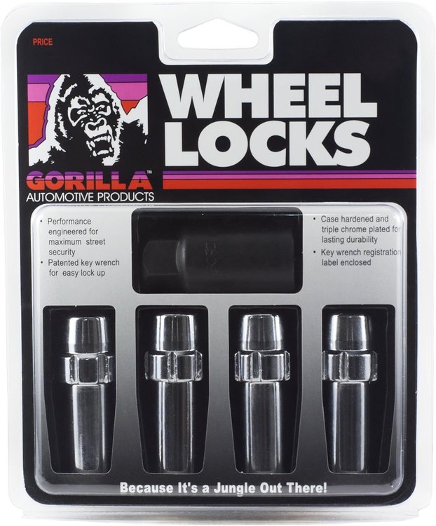 84681N Gorilla Lock Wheel Lock, SST Mag, 1/2, Chrome