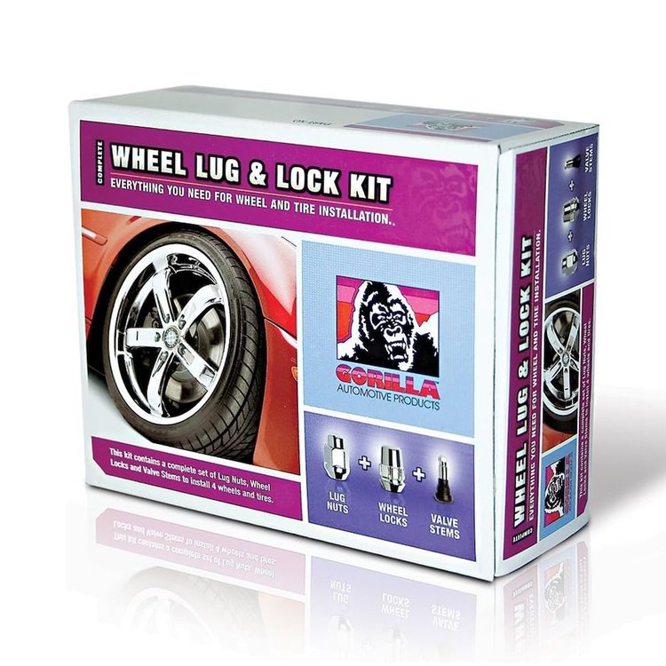 90923 5-Lug Bulge OE 13/16" 12 mm x 1.25 Wheel Installation Kit, Zinc