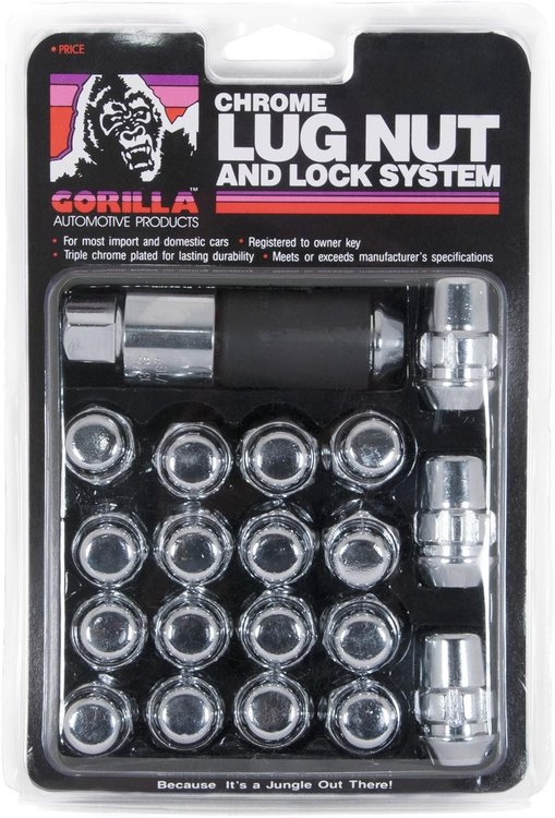 91743 5-Lug Bulge 13/16" 14 mm x 1.50 Wheel Installation Kit, Chrome