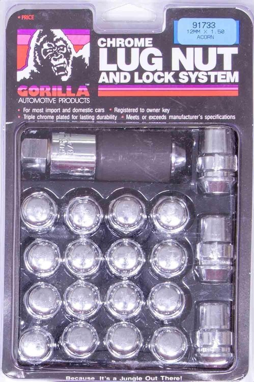 91783 5-Lug Bulge 13/16" 1/2 Wheel Installation Kit, Chrome