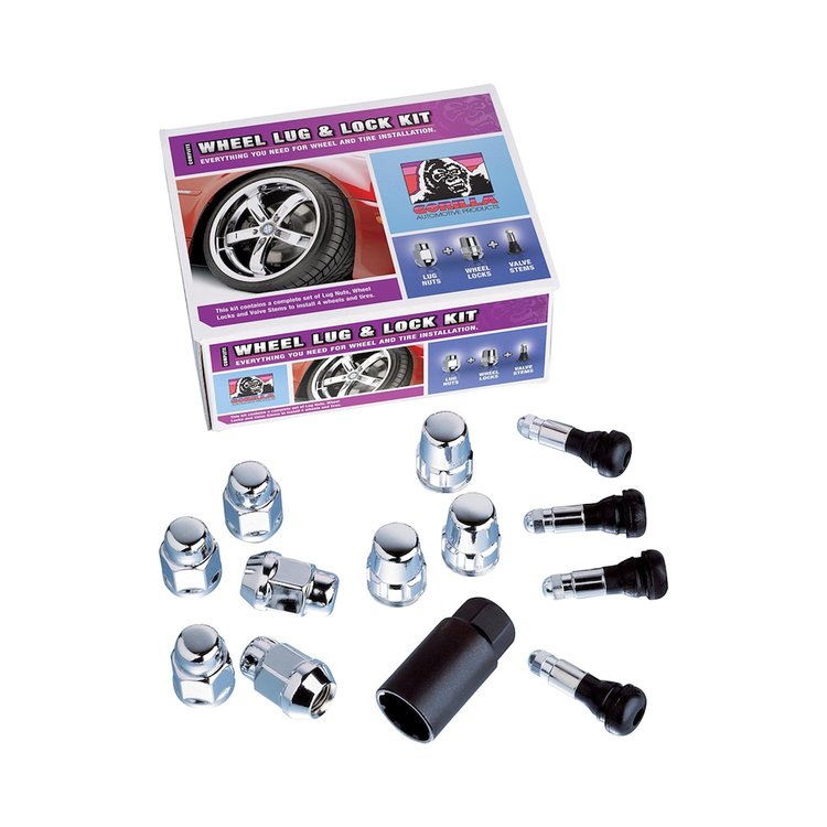 91973HT 5-Lug Bulge HT 13/16" 7/16 Wheel Installation Kit, Chrome