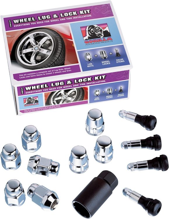 91983 5-Lug Bulge 13/16" 1/2 Wheel Installation Kit, Chrome
