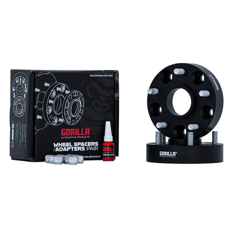GOR93-73-150 Wheel Spacers, 1.50", 5 x 5, 71.5 mm, Pair