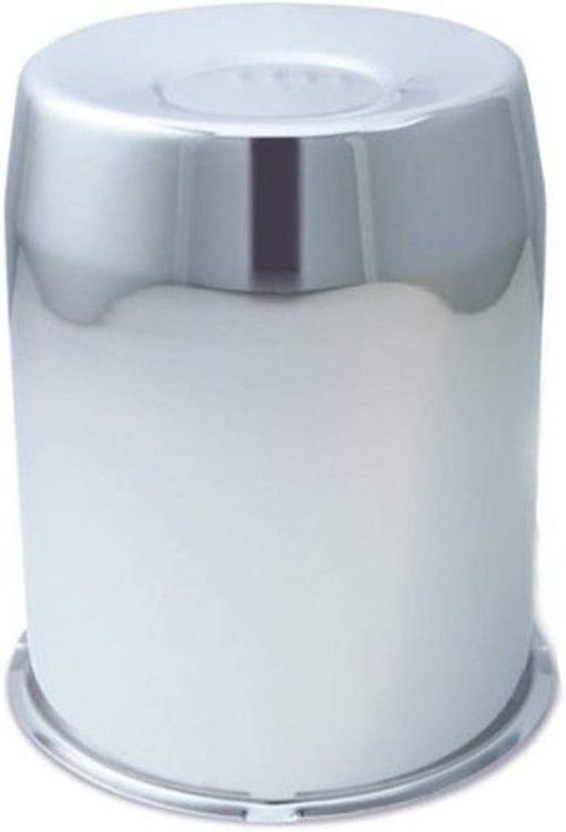 HC211LA Hub Cover, 5.1" I.D., Closed-End, Long, Chrome