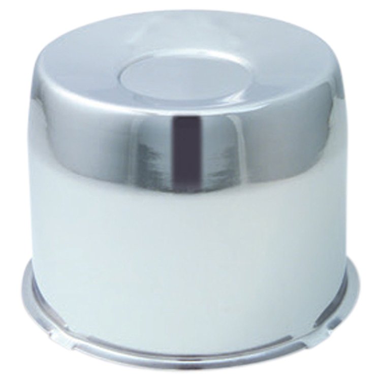 HC211ST Hub Cover, 5.1" I.D., Closed-End, Short, Chrome
