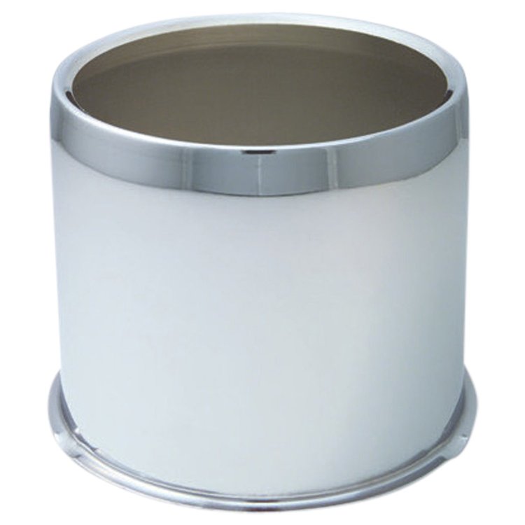 HC212A Hub Cover, 5.1" I.D., Open-End, Chrome