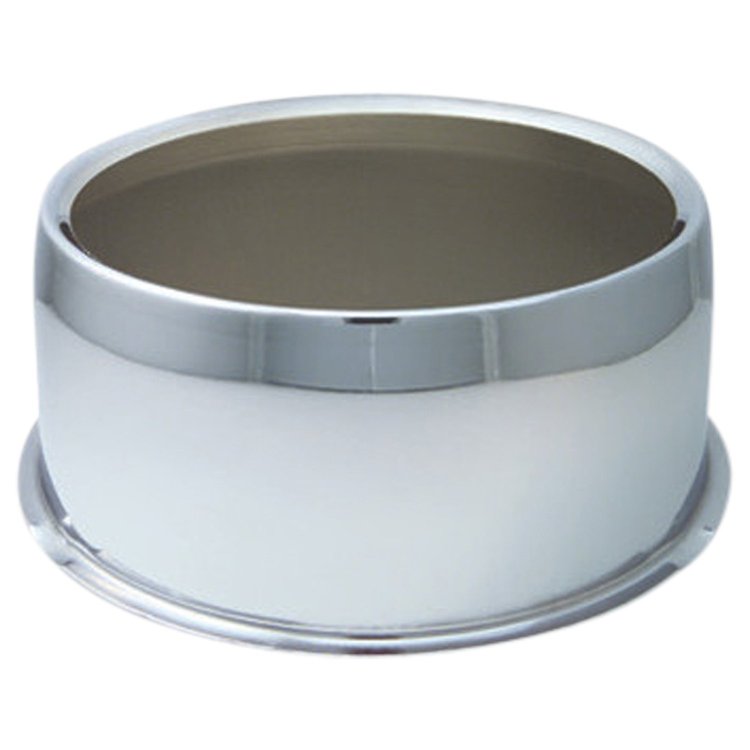 HC212ST Hub Cover, 5.1" I.D., Open-End, Short, Chrome