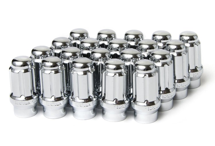 K5CES-12125GR 5-Lug 12 mm x 1.25 ET Spline Wheel Installation Kit, Chrome