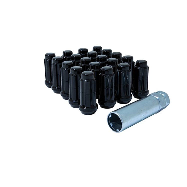 K5TS-00012BGR 5-Lug 1/2 Spline Truck Wheel Installation Kit, Black
