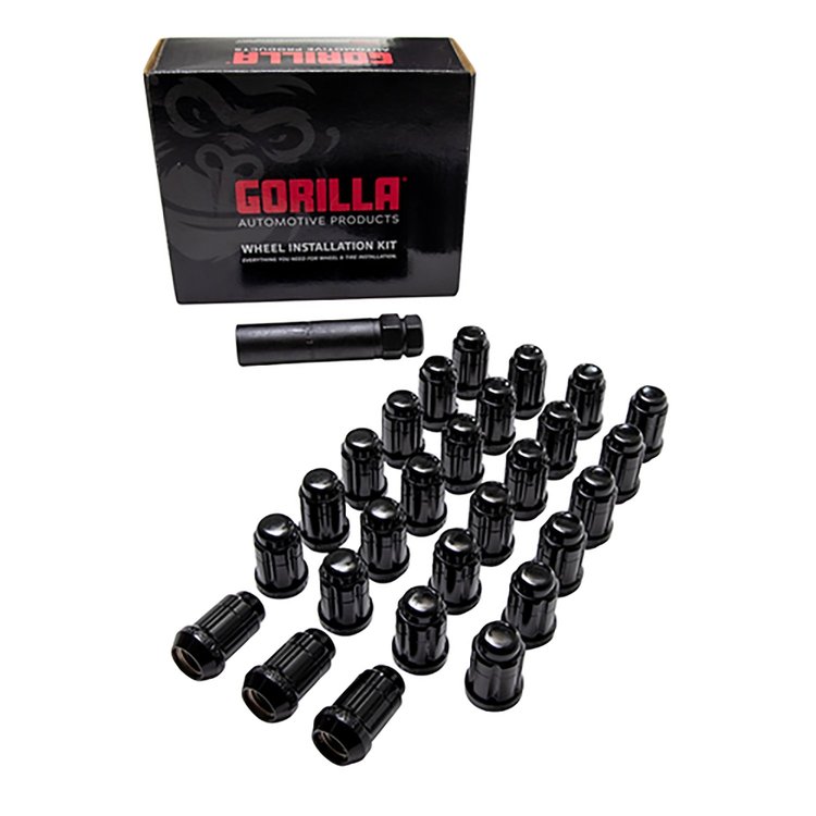 KBRS-12150BGR 27-Pack 12 mm x 1.50 Spline Wheel Installation Kit, Bronco, Black