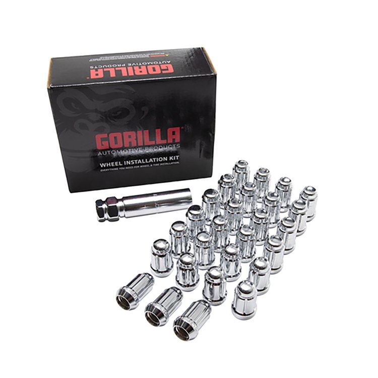 KBRSL-12150GR 27-Pack 12 mm x 1.50 Spline Wheel Installation Kit, w/ Locks