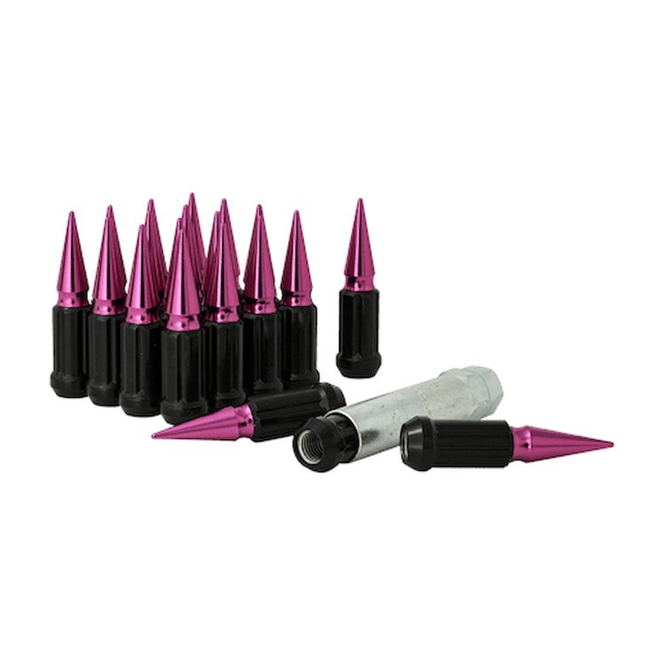 SSPK5-12150PK 5-Lug 12 mm x 1.50 Short Spike Kit, Pink