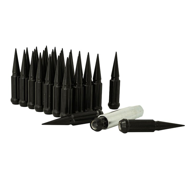 SPK8-14150B 8-Lug 14 mm x 1.50 Spike-Lug Install Kit, Black