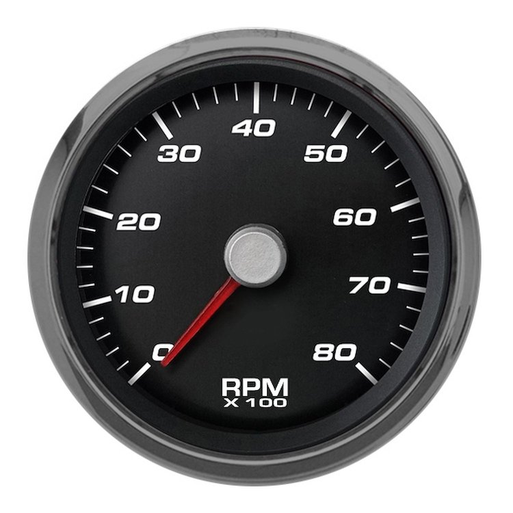 01141-01 Performance Series Programmable Tachometer, Black, 3-3/8 in.