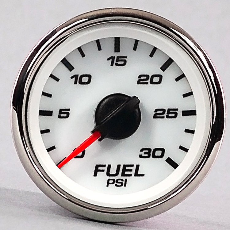 01188-03 Performance Series Fuel Pressure Gauge, White