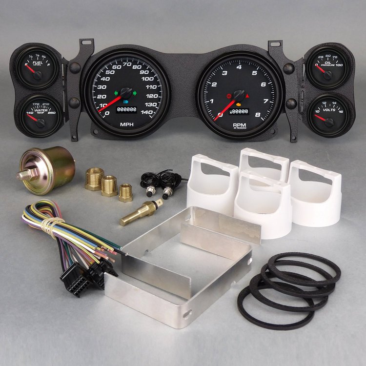 01670-01 Performance Series Direct-Fit Gauge Kit, Chevy Camaro 70-78, Black