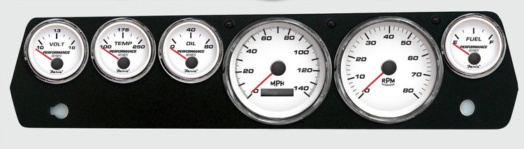 01677-03 Performance Series Direct-Fit Gauge Kit, Chrysler A-Body 67-70, White