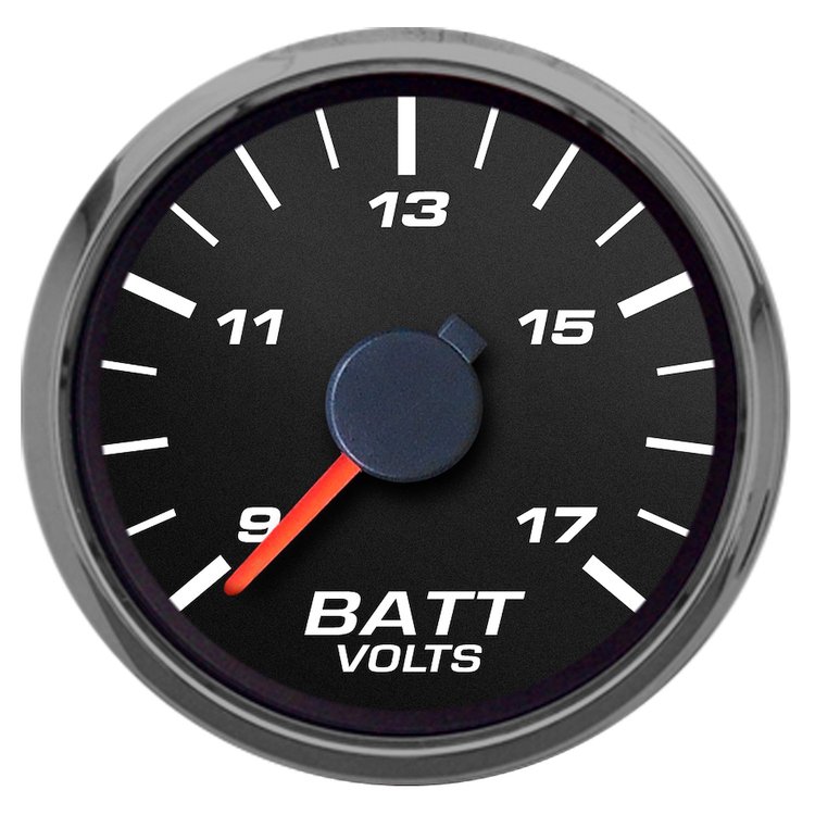 02123-01 Performance Ii Series Voltmeter, Black