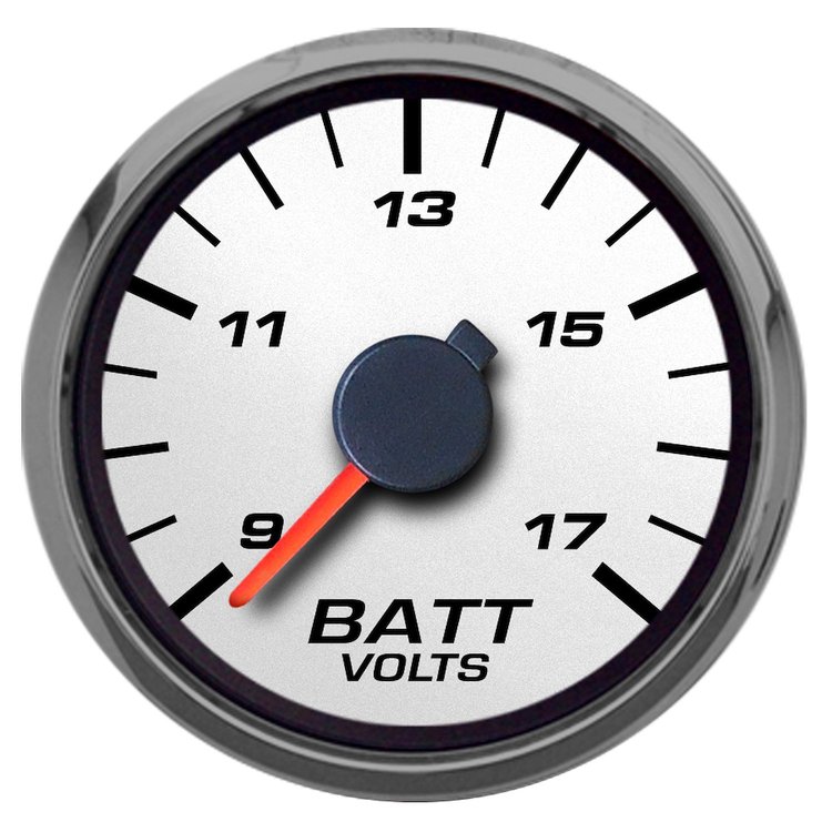 02123-03 Performance Ii Series Voltmeter, White
