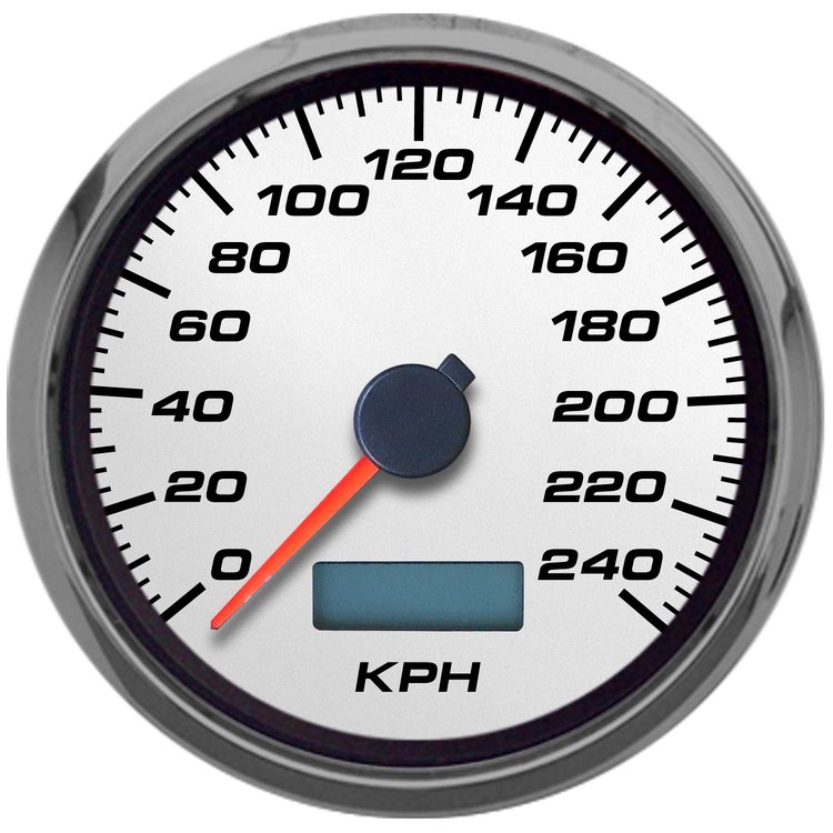 02141-03 Performance Ii Series Programmable Tachometer, White, 3-3/8 in.