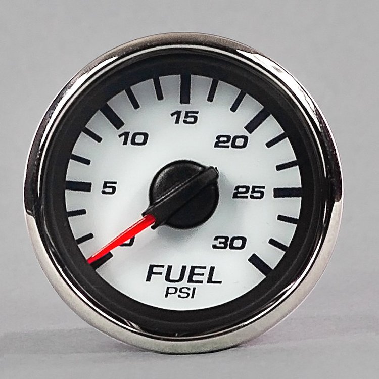 02188-03 Performance Ii Series Fuel Pressure Gauge, White
