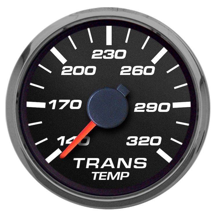 02195-01 Performance Ii Series Transmission Temperature Gauge, Black, 2-1/16 in.