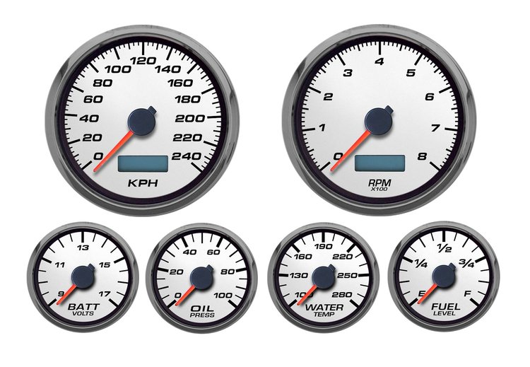 02649-03M Performance Ii Series 6-Gauge Kit, White