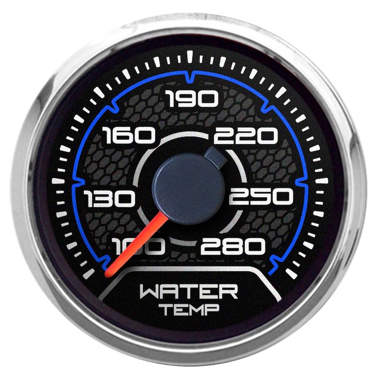 20127-05 CFR Redline Series Water Temperature Gauge, Blue