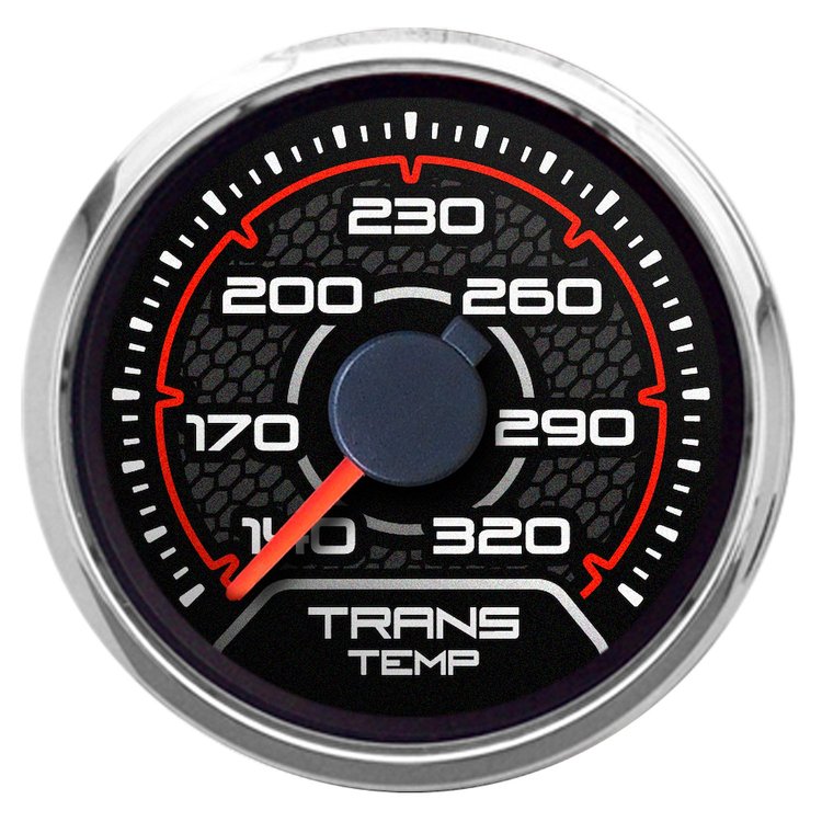 20195-01 CFR Redline Series Transmission Temperature Gauge, Black, 2-1/16 in.