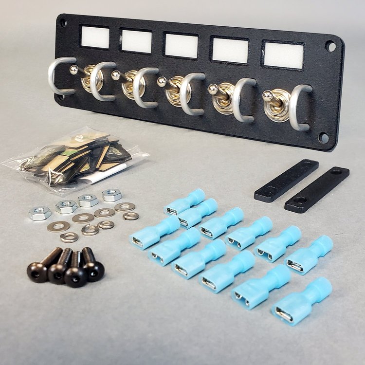 24111-01 NVU Toggle Switch Panel w//Guards, RGB LEDs
