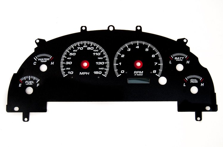 26101-01 Performance Ii Series Gauge Kit, Ford Mustang Overlay 99-04, Black
