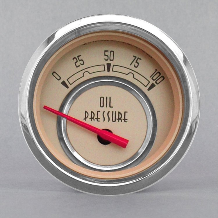 37126-92 Woodward Series Oil Pressure Gauge, Beige