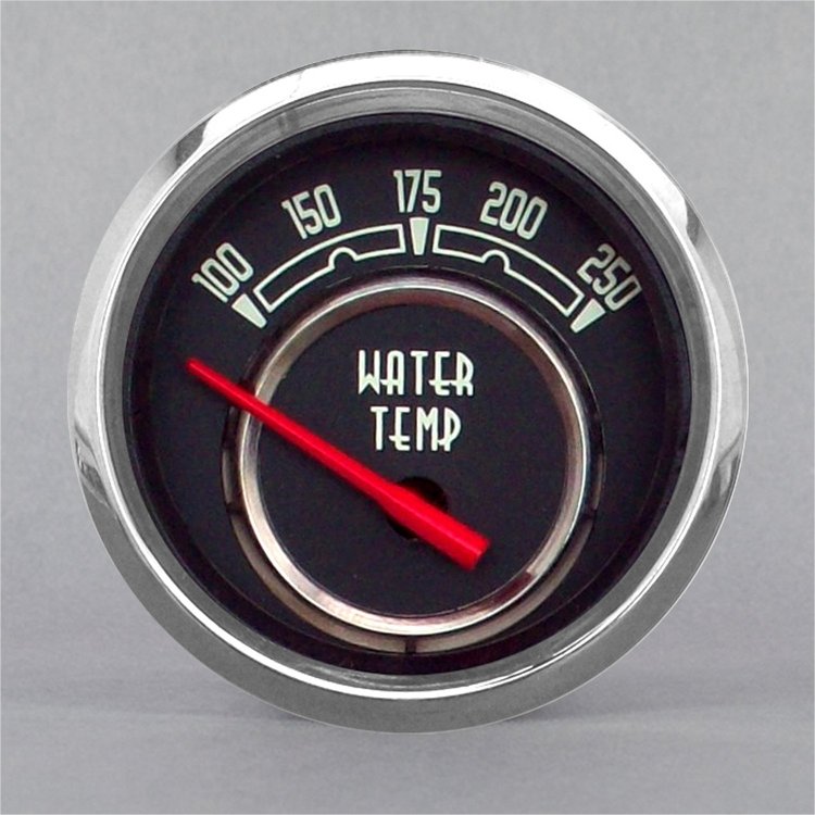37127-91 Woodward Series Water Temperature Gauge, Black
