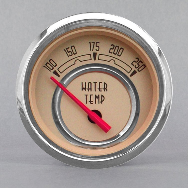 37127-92 Woodward Series Water Temperature Gauge, Beige