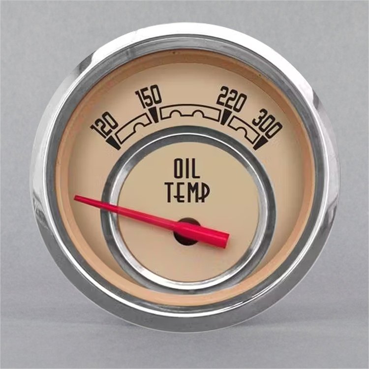 37193-92 Woodward Series Oil Temperature Gauge, Beige, 2-1/16 in.
