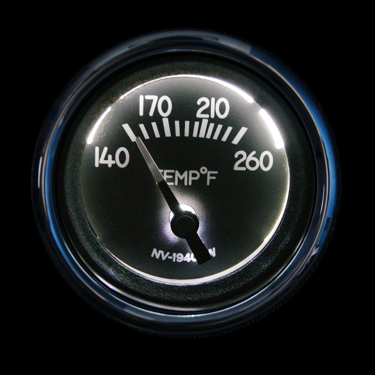40127-93 1940 Series Water Temperature Gauge, White, 2-1/16 in.