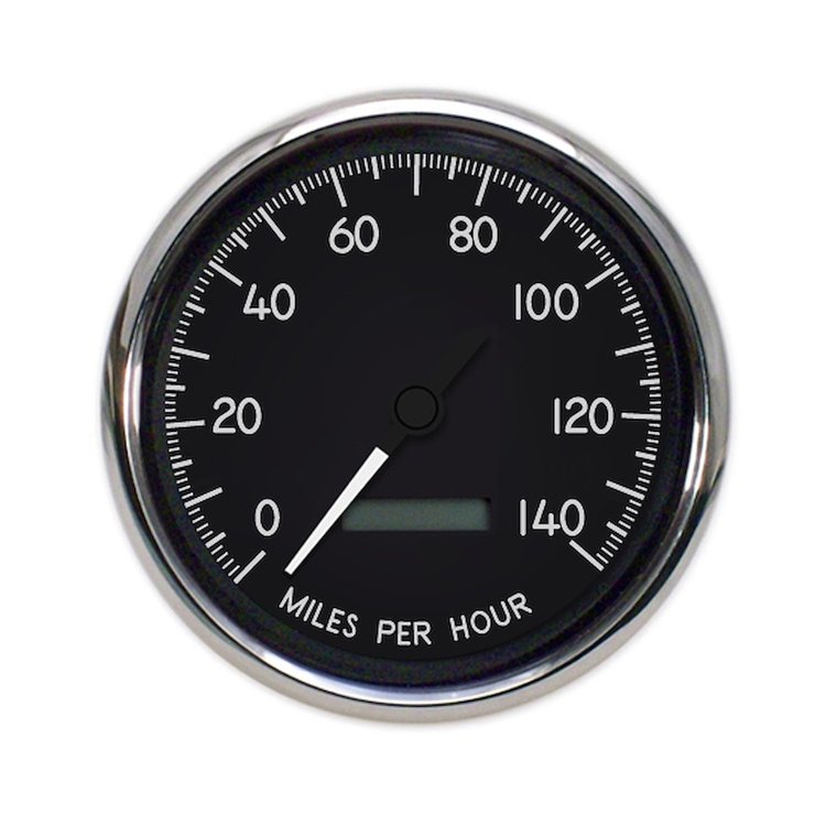 40140-01 1940 Series Programmable Speedometer, Black, 3-3/8 in.