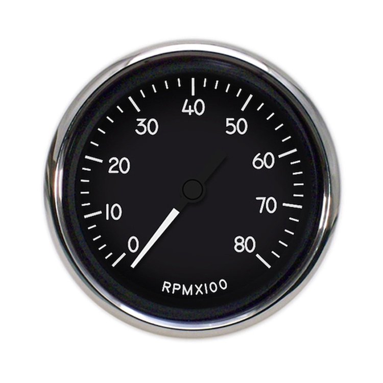 40141-01 1940 Series Programmable Tachometer, Black, 3-3/8 in.